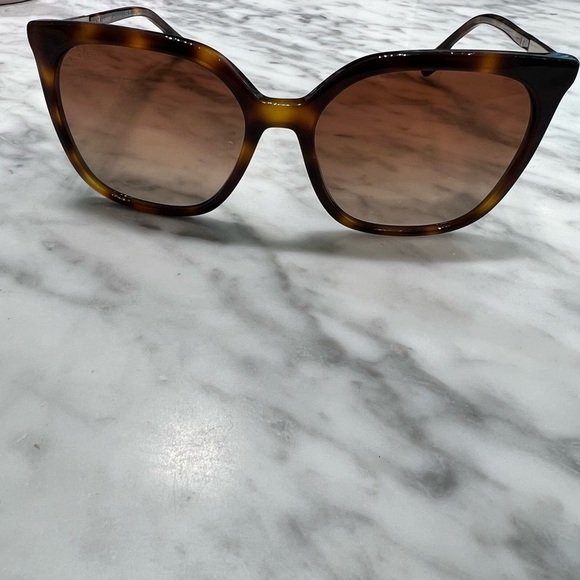 BURBERRY HAVANA SQUARE SUNGLASSES - Picture 8 of 10